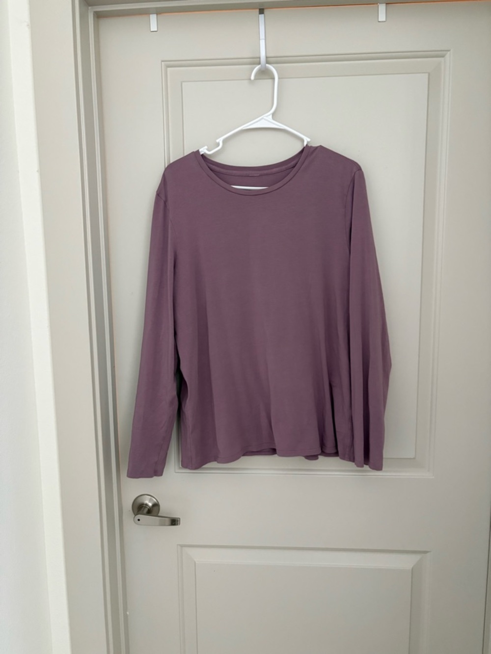 Long Sleeve Crewneck Top in Dusty Mauve Organic Cotton Lululemon size XL